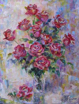 Red roses (version). Kruglova Irina