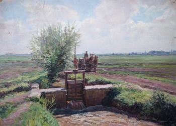 Rural sketch. Petrov Vladimir