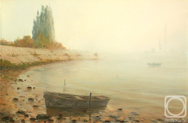 Vinokurov Alexander. Thick fog over Lake Abrau