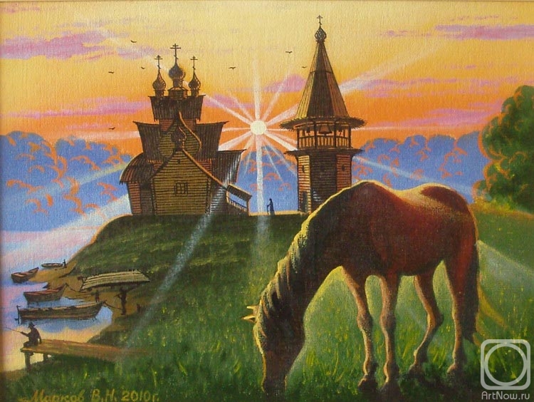 Markoff Vladimir. HORSE ON THE FIELD