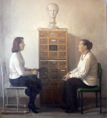 The conversation by three (Catalogy). Polikarpova Anna