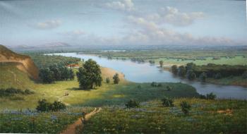 Landscape with river. Kozlov Alexandr