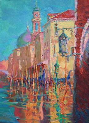 Mirgorod Igor Petrovich. Titian's Venice. Gondola parking