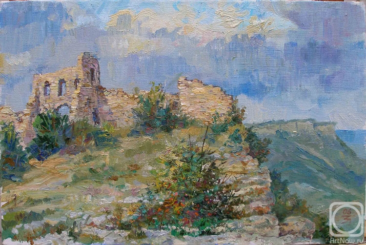 Zolotarev Leonid. Mangup. Ruins of an ancient citadel