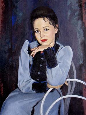 Portrait of an actress. Shaihetdinov Vakil