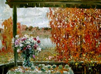 Veranda at autumn. Tereshenko Valentin