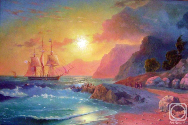 Kulagin Oleg. On the island of Crete. I.Aivazovsky (copy)
