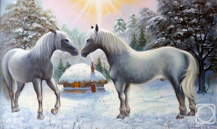 Markoff Vladimir. PAIR of the HORSES