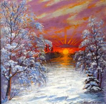 On sundown sun. Markoff Vladimir