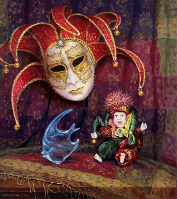 The Venetian still-life (The Venetian Mask). Zrazhevsky Arkady