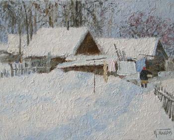 In winter village. Panov Igor