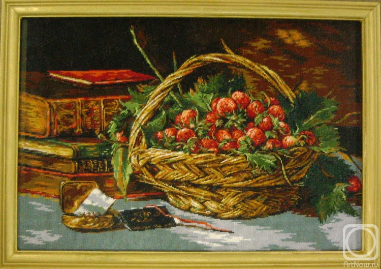Gvozdetskaya Tatiana. Still life with strawberries in a basket