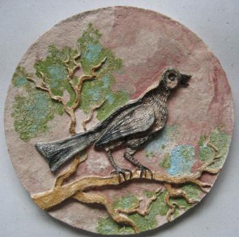 Bird (Ceramic Painting). Pomelova Innesa