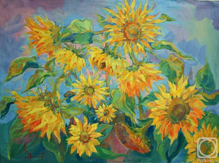 Mirgorod Igor. The eyes of summer. Sunflowers