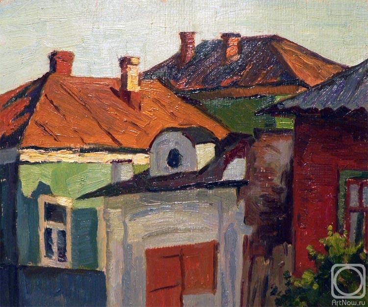 Polikarpova Anna. The old house. The Roofs