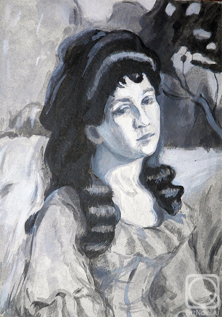 Polikarpova Anna. The portrait of one beautiful lady