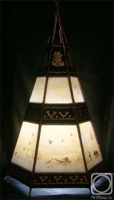 Izmailova Natalia. Lamp "Shaman II" (summer)