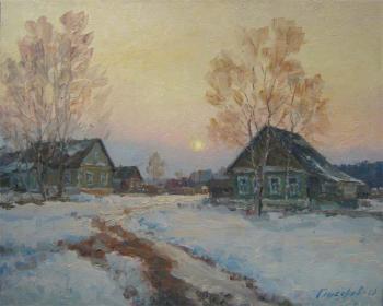 Frosty morning after thaw. Gaiderov Michail