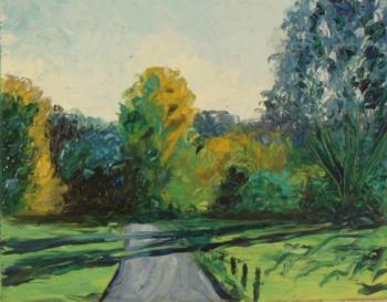 Copy 246 (landscape with forest and road). Lukaneva Larissa