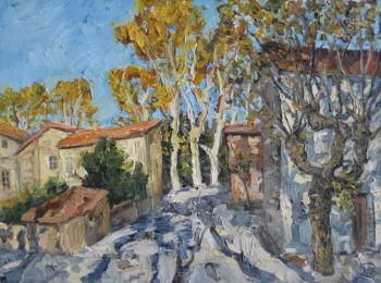 Shadows on the road, south of France