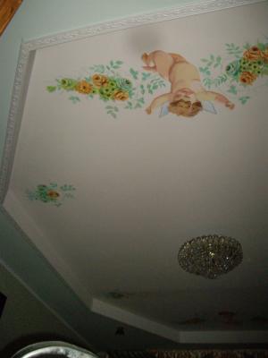 Painted ceiling