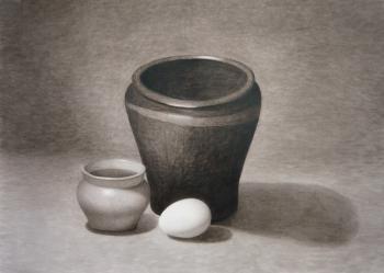 Still life with pots. Rustamian Julia