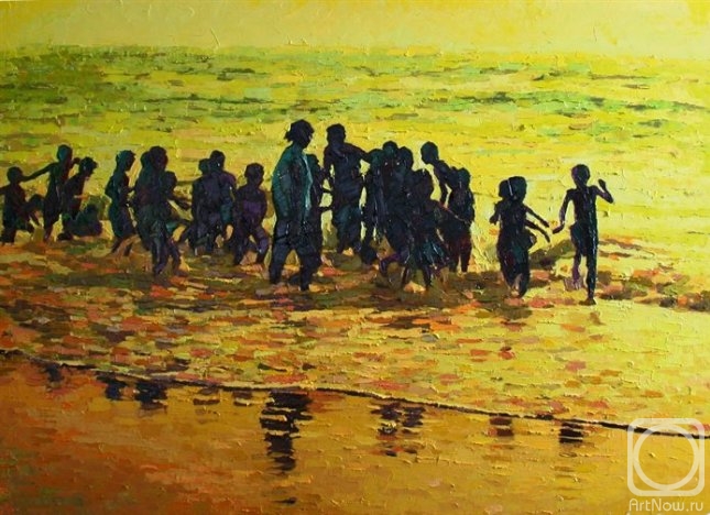 Rudnik Mihkail. Kids at Sunset (Goa)
