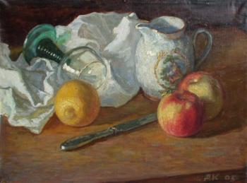 Still Life with apples. Komarov Alexandr