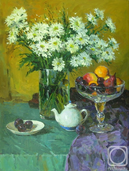 Malykh Evgeny. The still-life with the camomiles