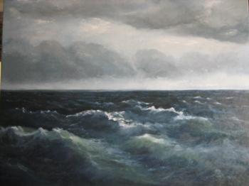 Black Sea (copy from the painting by Aivazovsky I. K.). Rogov Vitaly