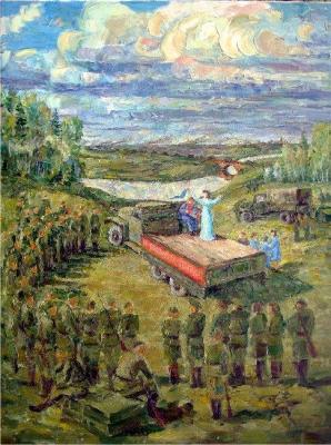Blue kerchief (Victory 1945). Ermilov Vladimir
