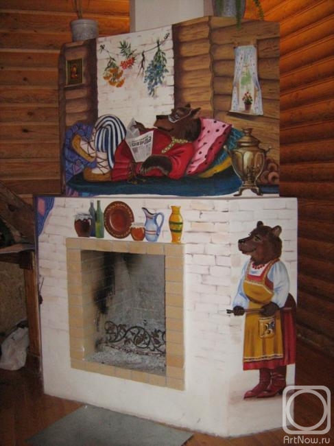 Sergeyeva Irina. Fire place painting 10