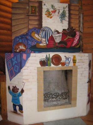 Fireplace painting 11. Sergeyeva Irina