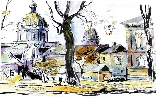 Vrublevski Yuri. Scenes of Lviv 6/87