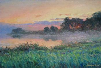 Картина «Рассвет на реке»