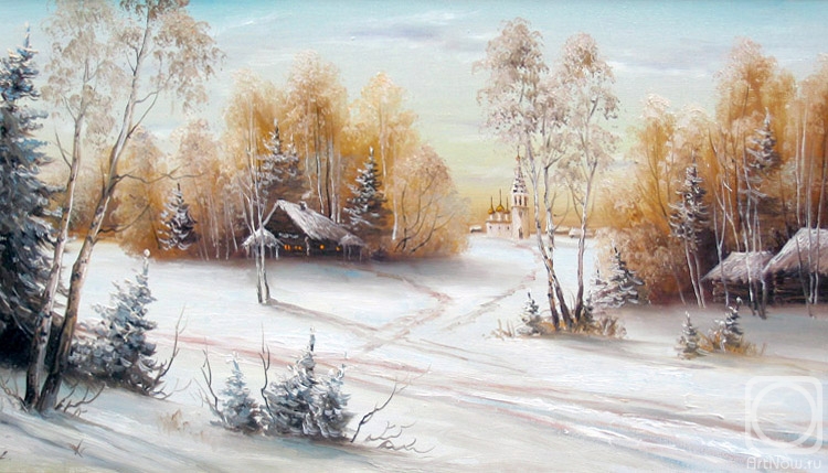 Grokhotova Svetlana. Winter in Vasilevka