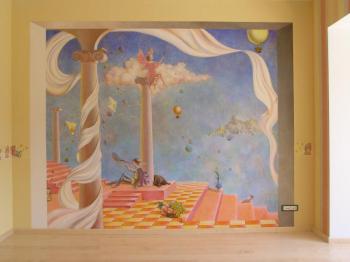 mural in the nursery. Dobrovetska Irina