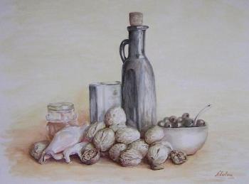 Still life with walnuts. Lizlova Natalija