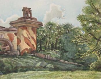 View of the ruin tower