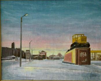 The city lights up the lights