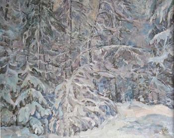 In the winter forest. Krymskaya Elena