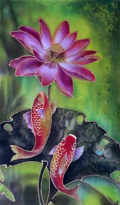 Fish and lotus. Mavrycheva Lubov