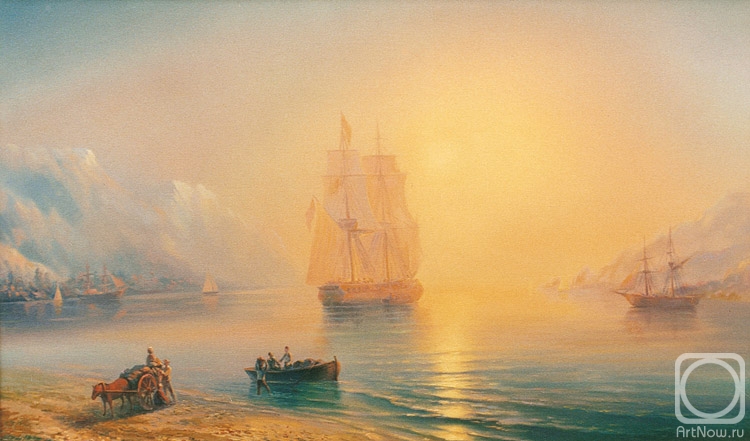 Khachatryan Meruzhan. Copy of picture of Ayvazovsky " the Quiet sea "
