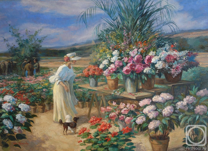 Panyukova Nina. In a flower garden