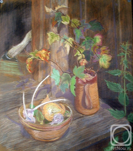 Kataeva Galina. On the doorstep of shed