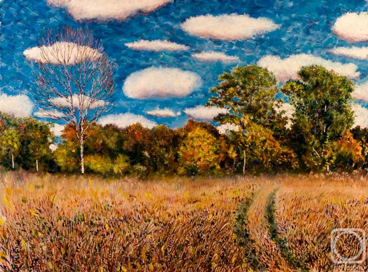 Filiykov Alexander. Autumn. Field near the Kirzhach River