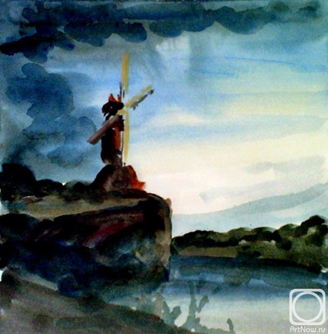 Stolyarov Vadim. The water color sketch on a picture of Rembranta