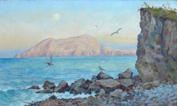 August evening. Two-anchor bay. Zolotarev Leonid