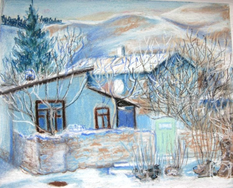 Kalinina Nadezhda. The house in the winter