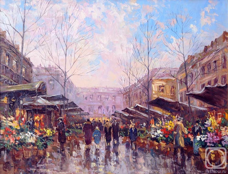 Panyukova Nina. The flower market